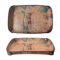 Peach Marbled 20x13 cm Tray