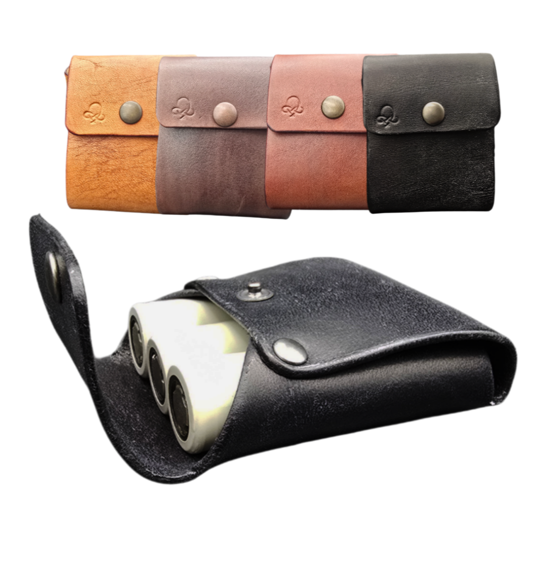 3 Battery Pouch Lineup with Loaded Case Example