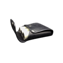 Black 3 Battery Pouch Filled with Batteries