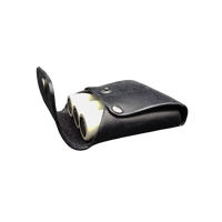 Black 3 Battery Pouch Filled with Batteries