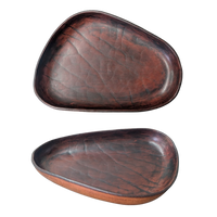 Dark Brown Textured Molded Tray