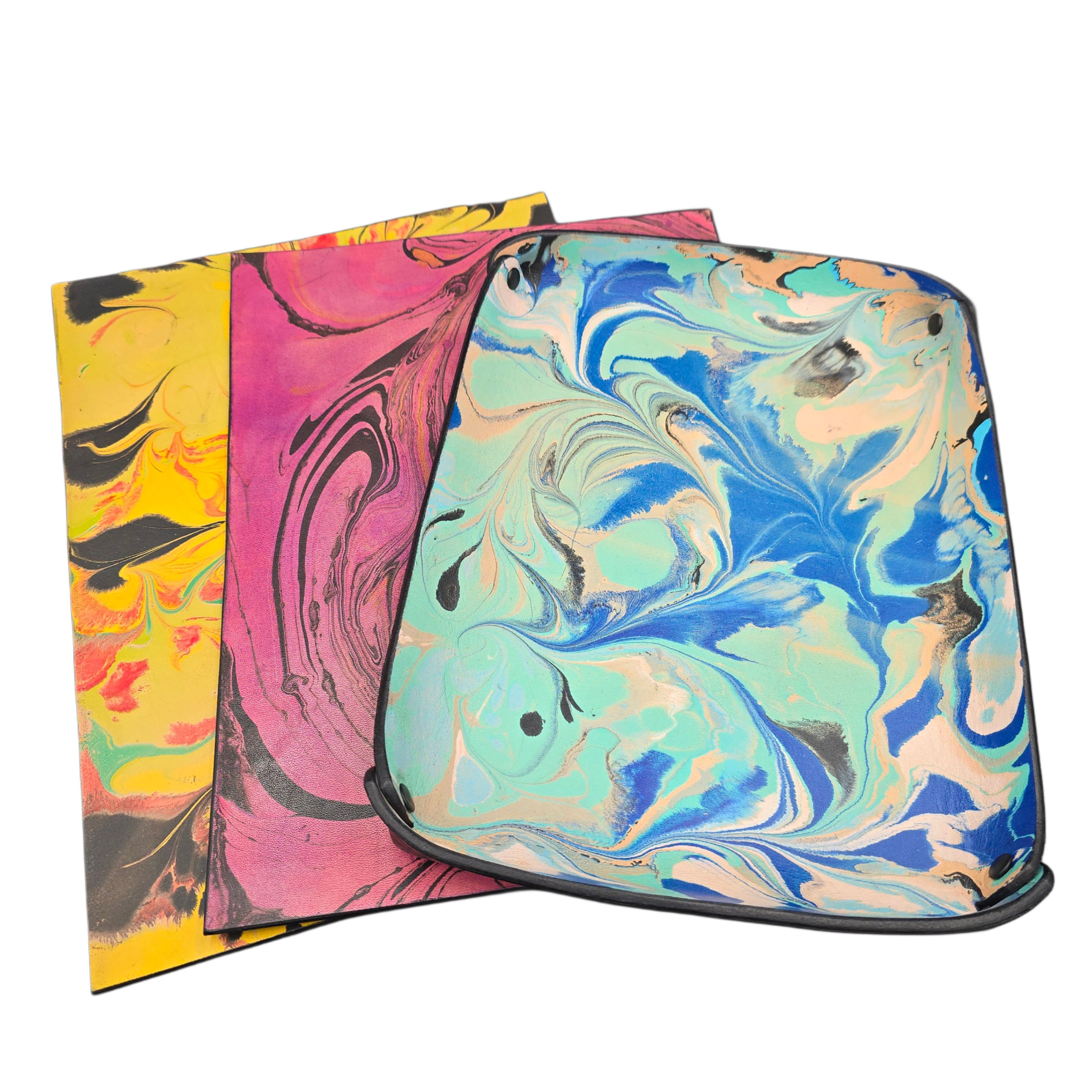 Moodmats with Marbling and Tray with Marbling Lineup