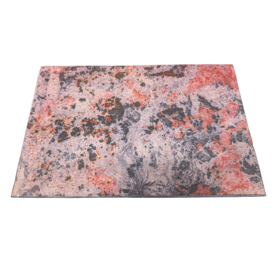 Small Leather Mat in Purple Marbling