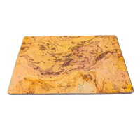 Small Leather Mat in Tan Marbling