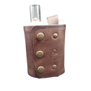 Dark brown 2 strap sleeve front view