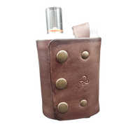 Dark brown 2 strap sleeve front view