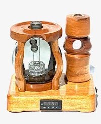 Made in a small family shop in the Southeast United States, each system is unique. This is a true conversation piece of functional art! Each set may contain different parts and of course will offer an individual mixture of woods and beauty only nature can provide.

This particular set includes:

24” whip and 12” wooden mouthpiece with Integrated Orb V2 Bracket System
Integrated PID Controller with US Standard Five Pin XLR Connection w/included Injector Stand
BN-LINK App C Controlled Smart WiFi Outlet Timer