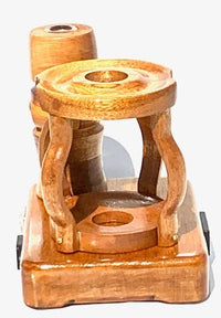 Made in a small family shop in the Southeast United States, each system is unique. This is a true conversation piece of functional art! Each set may contain different parts and of course will offer an individual mixture of woods and beauty only nature can provide.

This particular set includes:

24” whip and 12” wooden mouthpiece with Integrated Orb V2 Bracket System
Integrated PID Controller with US Standard Five Pin XLR Connection w/included Injector Stand
BN-LINK App C Controlled Smart WiFi Outlet Timer