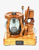 Made in a small family shop in the Southeast United States, each system is unique. This is a true conversation piece of functional art! Each set may contain different parts and of course will offer an individual mixture of woods and beauty only nature can provide.

This particular set includes:

24” whip and 12” wooden mouthpiece with Integrated Orb V2 Bracket System
Integrated PID Controller with US Standard Five Pin XLR Connection w/included Injector Stand
BN-LINK App C Controlled Smart WiFi Outlet Timer