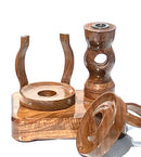 Made in a small family shop in the Southeast United States, each system is unique. This is a true conversation piece of functional art! Each set may contain different parts and of course will offer an individual mixture of woods and beauty only nature can provide.

This particular set includes:

24” whip and 12” wooden mouthpiece with Integrated Orb V2 Bracket System
Integrated PID Controller with US Standard Five Pin XLR Connection w/included Injector Stand
BN-LINK App C Controlled Smart WiFi Outlet Timer