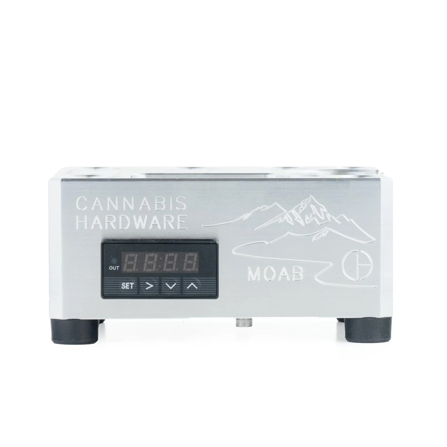 Introducing Moab, the first cordless cannabis vaporizer base station by Cannabis Hardware. The Moab is a more streamlined version of the Nova. We have made this a more affordable unit by de-featuring some of the adjustability and looks of the Nova but added utility.

The Moab is the first in the Zenleaf lineup to use the billet as a heat shield by building it into the body itself.