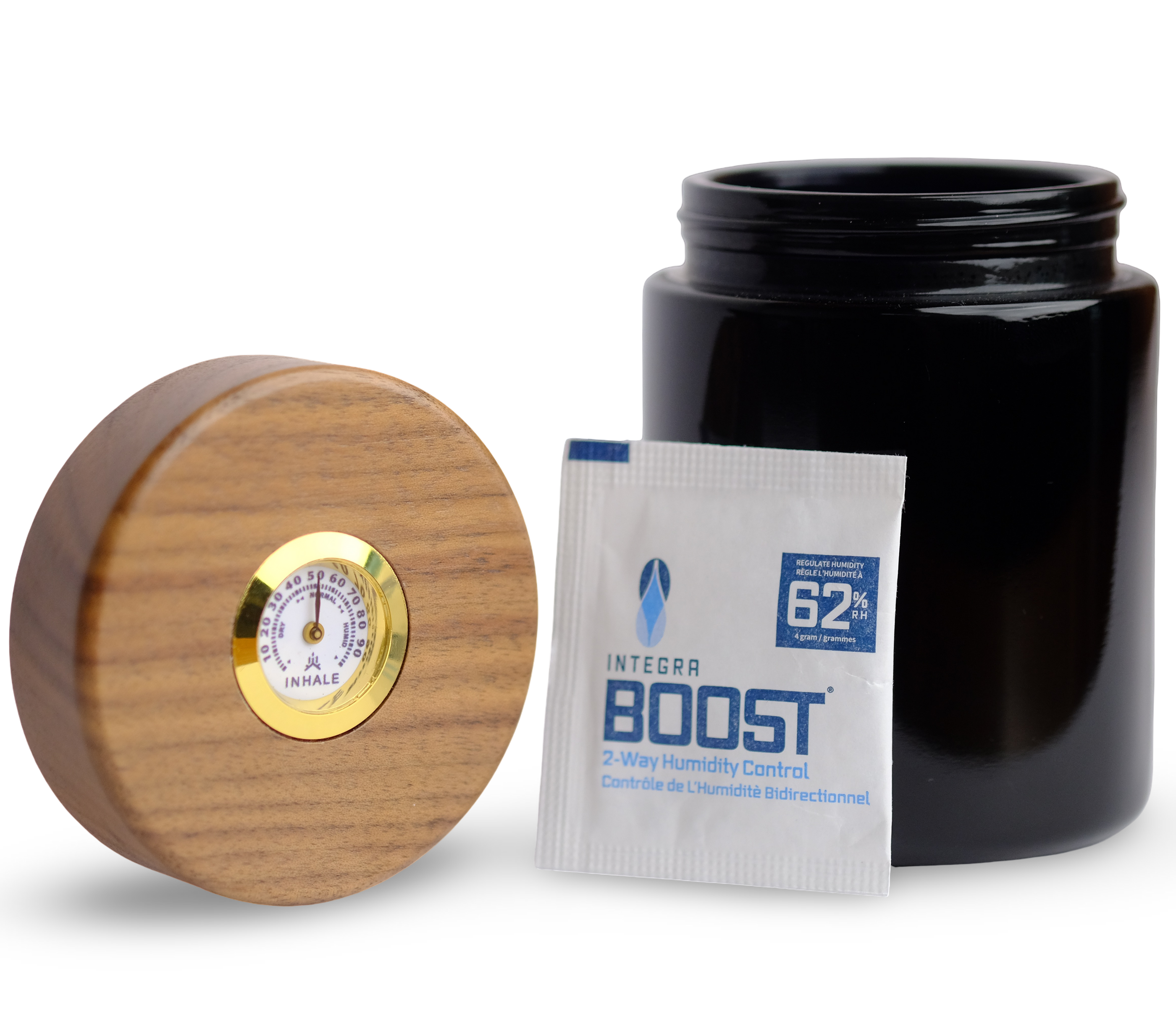 The Infinity Jar is crafted from premium UV-protective glass that blocks all harmful light while allowing only beneficial UV-A rays to pass through. This naturally preserves the purity, aroma, and potency of your concentrates. Paired with a refined walnut wood lid and precision-engineered to be fully smell-proof, it’s the ideal high-end storage solution for botanical integrity and lasting freshness.