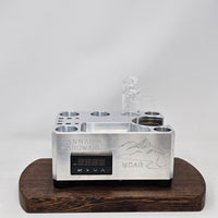 Introducing Moab, the first cordless cannabis vaporizer base station by Cannabis Hardware. The Moab is a more streamlined version of the Nova. We have made this a more affordable unit by de-featuring some of the adjustability and looks of the Nova but added utility.

The Moab is the first in the Zenleaf lineup to use the billet as a heat shield by building it into the body itself.