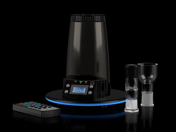 Extreme Q by Arizer. The Original Hybrid Desktop Vaporizer

Fill Balloons or use the direct inhalation Whip for incredible vapor. Carefully sourced, high quality components for a worry-free vapor experience. Access the main menu plus your favorite presets with the convenient remote control – no need for apps.