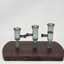 Now in smoked glass!

Made specifically for 19mm input injector style vapes!  These V2 Injector Chambers (Rod instead of tab handle + glass and screen deck options) work with all injector style ball units on the market including the DC Elev8R, TiTi, Pinky, B0, B1, B2, F16, Lethal Injector, Hot Rod, Terp Torch, Freight Train, Qaromashop (some have reported fitment issues with the Taroma lite but the others seem to work) and others.