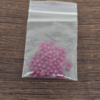 These 4mm Ruby (Lab created) beads / balls / spheres have a number of different purposes being used in both heat sink vaporizer tech as well as glass mouthpiece cooling tech.

Pouch is filled with ~10g of beads or more. 60-70 4mm Ruby beads.