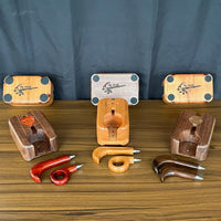 Made in a small family shop in the Southeast United States, each system is unique. This is a true conversation piece of functional art! Each set may contain different parts and of course will offer an individual mixture of woods and beauty only nature can provide.