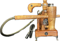 Made in a small family shop in the Southeast United States, each system is unique. This is a true conversation piece of functional art! Each set may contain different parts and of course will offer an individual mixture of woods and beauty only nature can provide.

These listings include the 14mm clear Cell in the listing! Also has LED's built in to set the mood. Choose from either Black Walnut or Cherry. Includes accessory tool set (not pictured).