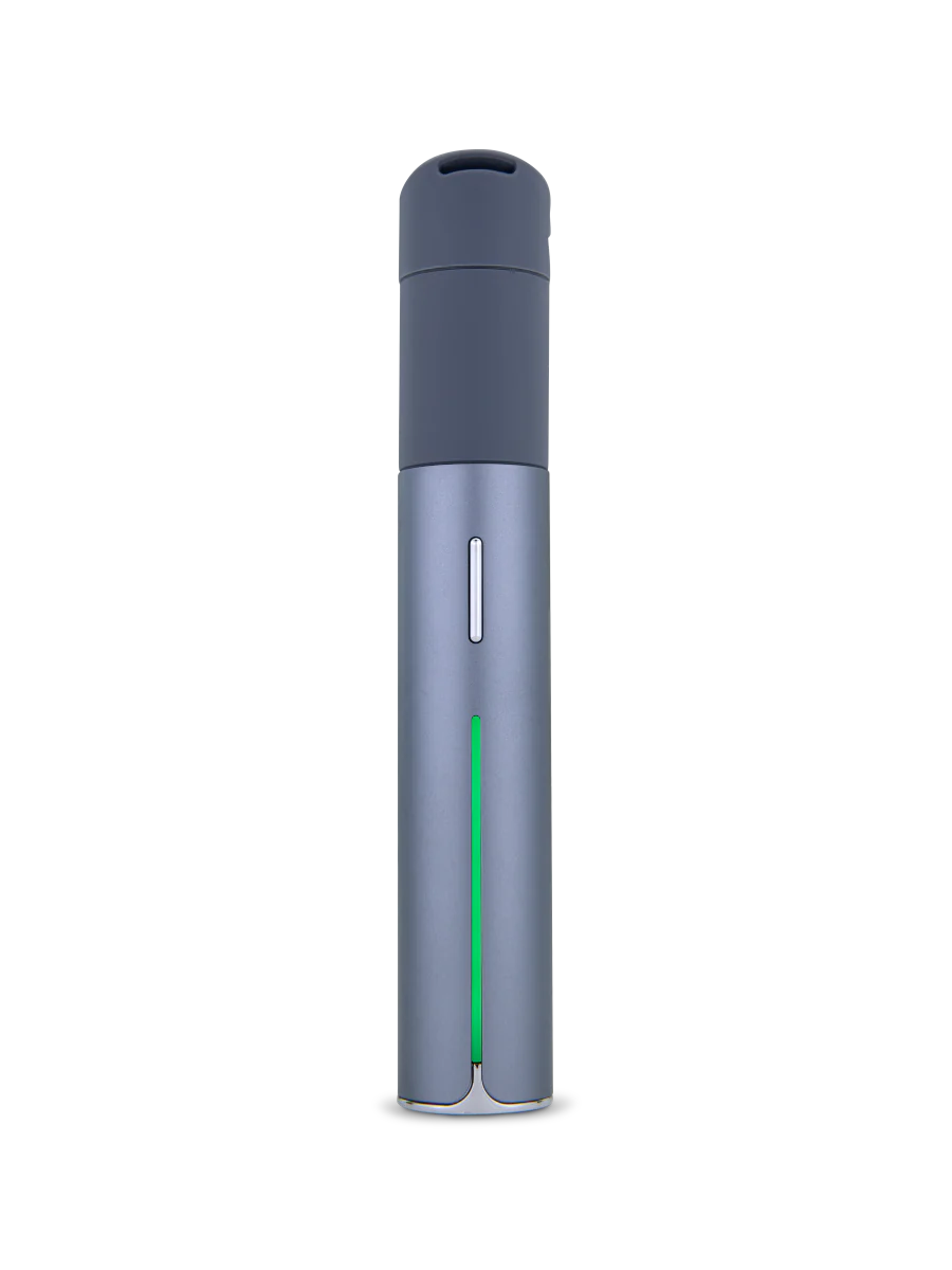 The Pivot puts the full Puffco experience in your pocket. The same size as a pen, this discreet, mobile vaporizer features a quick-release 3D Chamber that delivers premium flavor and real-time temperature control. With a light bar that serves as a visual dab timer, haptic feedback, a single-button interface, and four dialed heat presets, the Pivot is a true dab you can take anywhere.