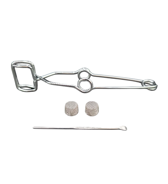 Quartz Cap Included Tongs Screens and Dab Tool