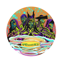 VGoodiEZ Crohnabist Designed- Series 3, Slide #4 "Heavy Squad" (8" Round) Mat by Moodmats