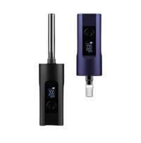 Example of the Solo II Max in Carbon Black with Glass Stem Installed and the in Mystic Blue with WPA Installed