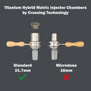 Reducer Screens for Titanium Hybrid Matrix Injector Chamber by Crossing Technology