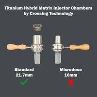 Reducer Screens for Titanium Hybrid Matrix Injector Chamber by Crossing Technology