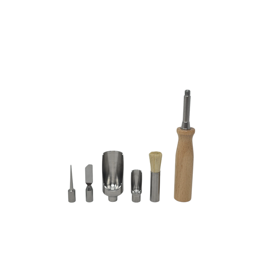 Complete threaded hardware set by Crossing Tech