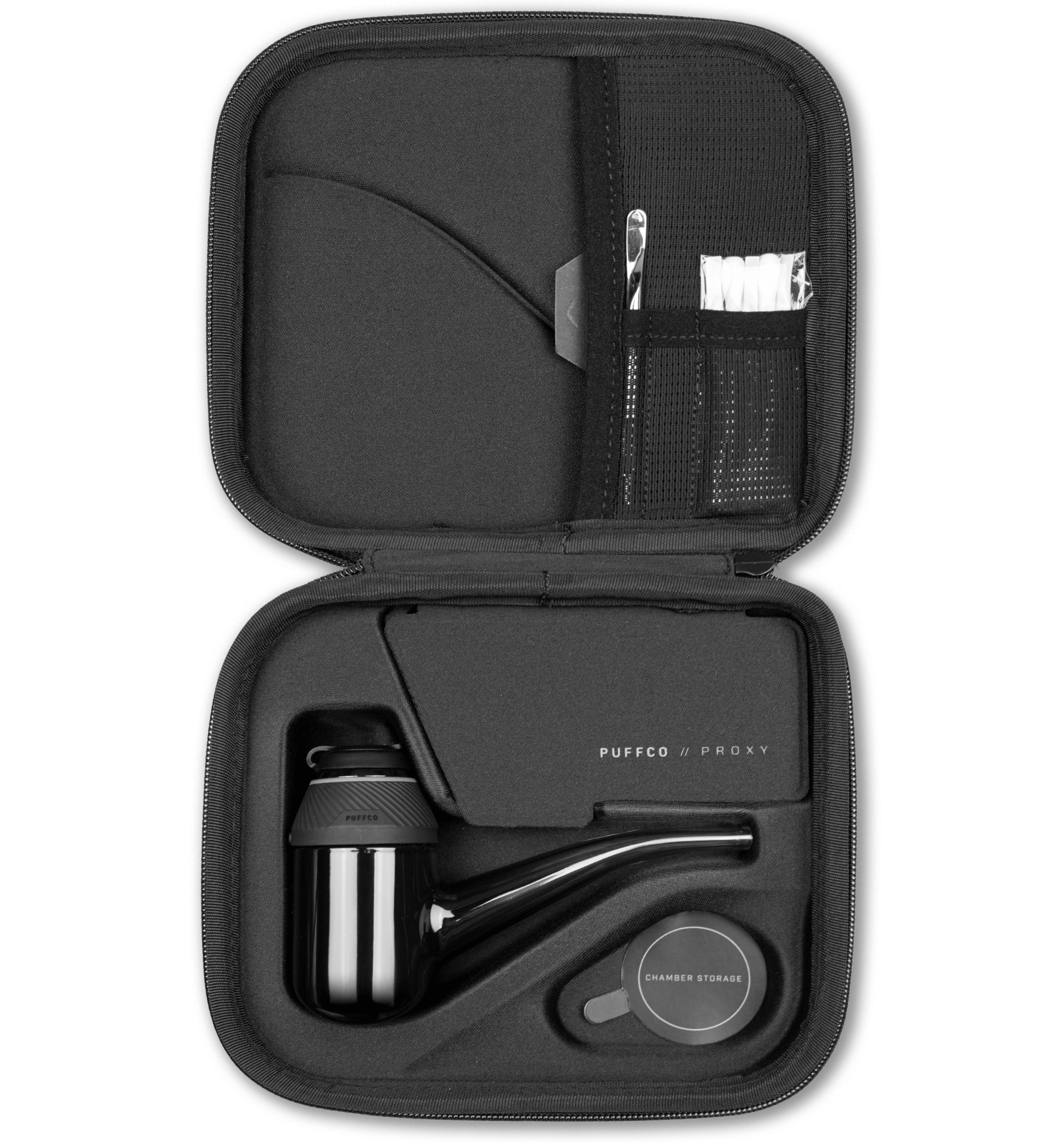The Puffco Proxy puts unmatched versatility and top-tier technology in the palm of your hand. This compact vaporizer harnesses our patented 3D Chamber to deliver premium flavor, featuring four precision heat settings and a simple single-button interface. Start with the Proxy Kit and expand with Pieces from the Proxy Collection – the Proxy is designed to grow with you.

Don't just experience hash. Explore it.
