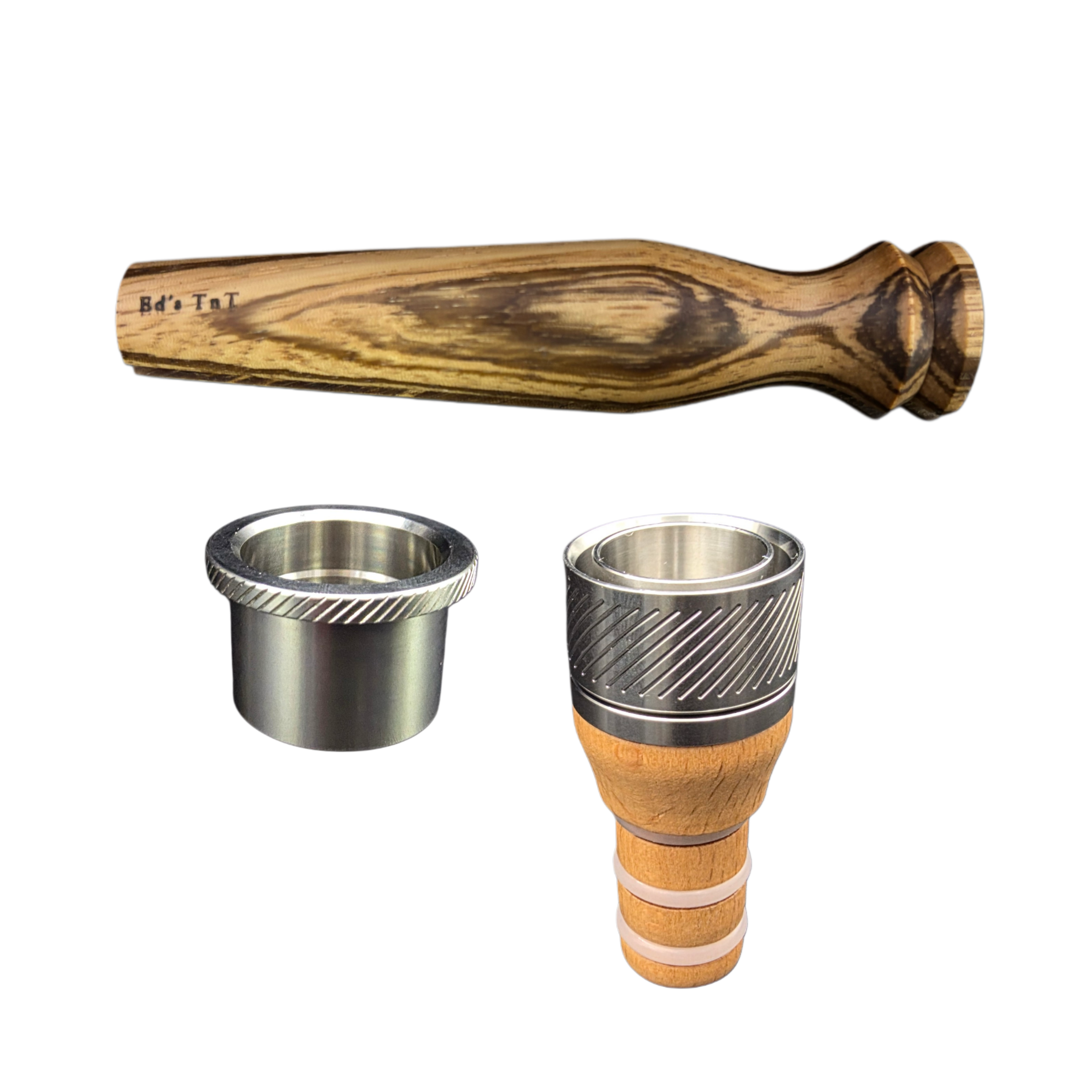 Conversion kit contents in Zebrawood