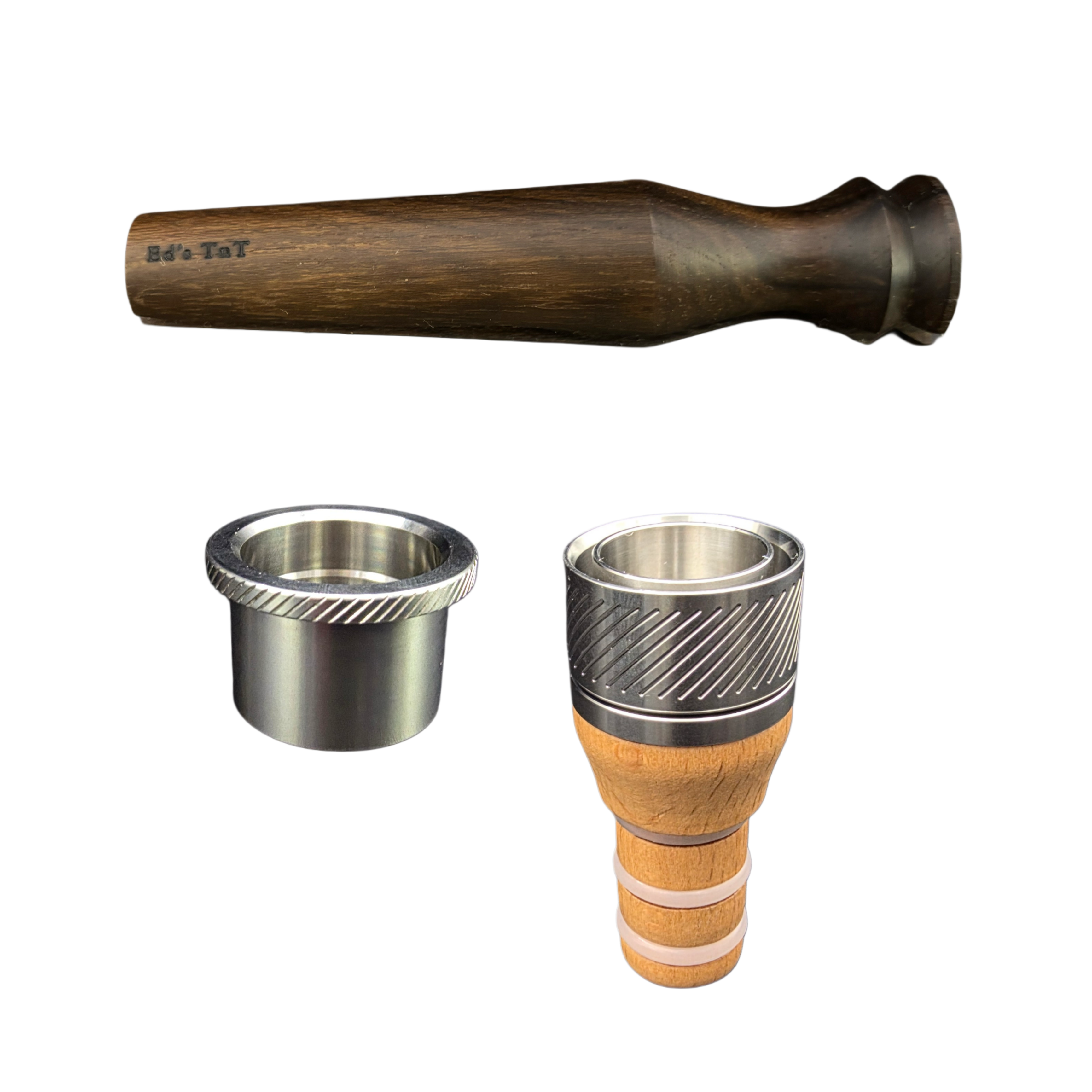 Conversion kit contents with Ziricote Handles