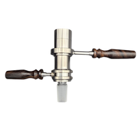 Wireless Heater and Titanium Bowl with Ed's Ziricote Handles, Injector View.