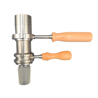 Wireless Heater and Titanium Matrix Bowl with Classic Beechwood Handles, Injector View.