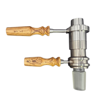 Wireless Heater and Titanium Bowl Together with Ed's Zebrawood Handles, Diffuser View.