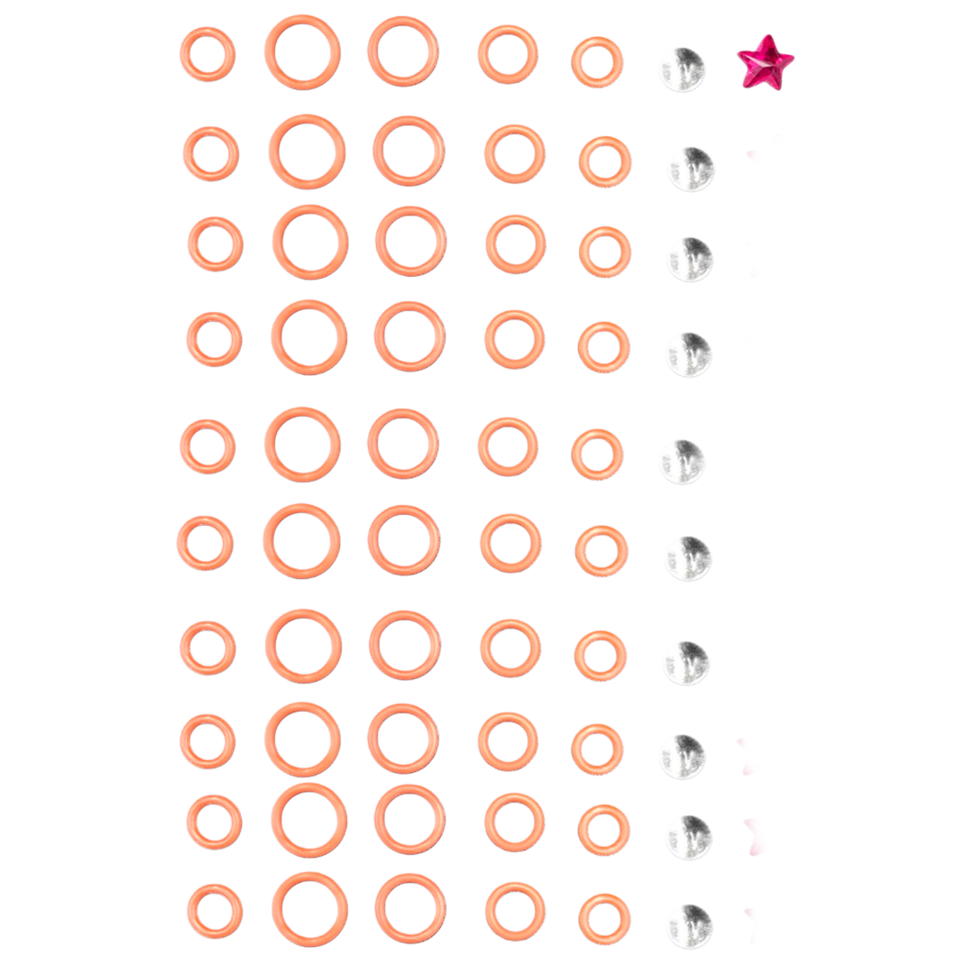 X Kit Included O-Rings, Cooling Balls and Ruby Star