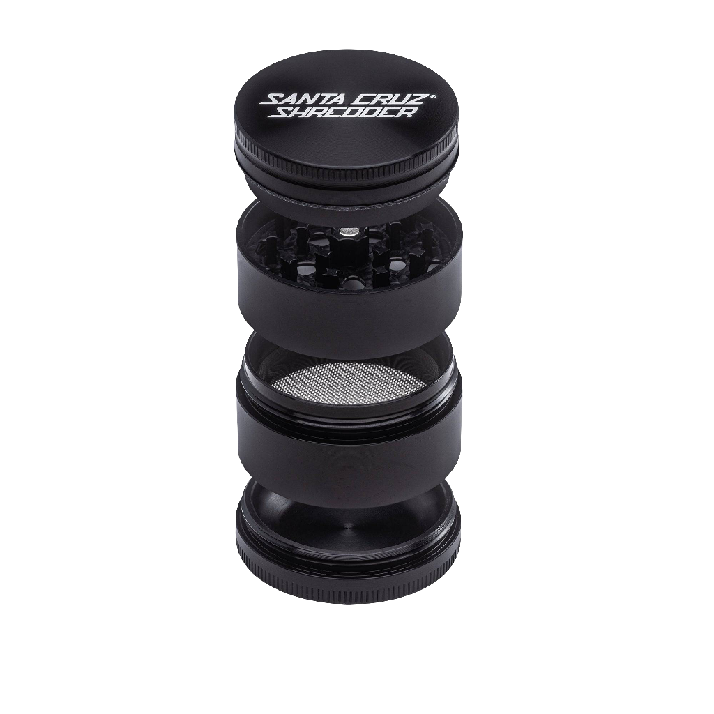 Aluminum 4 Piece Large Herb Grinder by Santa Cruz Shredder