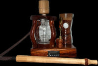 Made in a small family shop in the Southeast United States, each system is unique. This is a true conversation piece of functional art! Each set may contain different parts and of course will offer an individual mixture of woods and beauty only nature can provide.

This particular set includes:

24” whip and 12” wooden mouthpiece with Integrated Orb V2 Bracket System
Integrated PID Controller with US Standard Five Pin XLR Connection w/included Injector Stand
BN-LINK App C Controlled Smart WiFi Outlet Timer