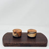9ml Black Glass Container with Special Yew Top by PhattPiggie