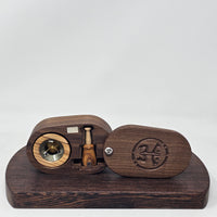 Vapman Case in Walnut with Coqui Frog Inlay by PhattPiggie