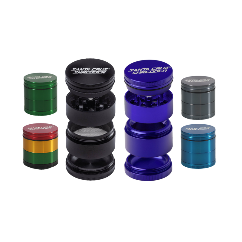 Aluminum 4 Piece Large Herb Grinder by Santa Cruz Shredder WIB image