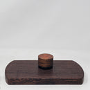 9ml Black Glass Container with Bocote / Redheart Disc's Top by PhattPiggie