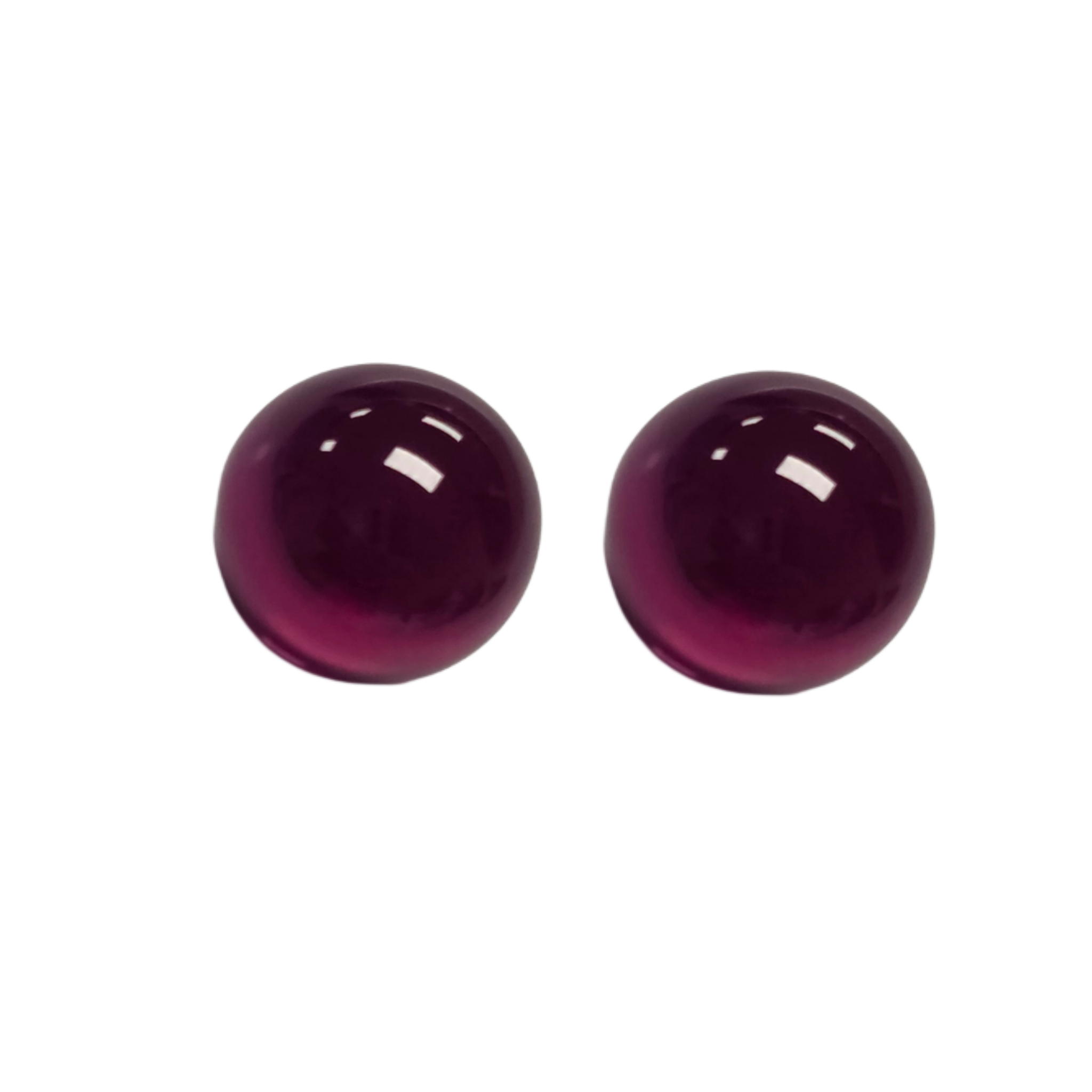 8mm Ruby Beads - 2 Beads by VGoodiEZ