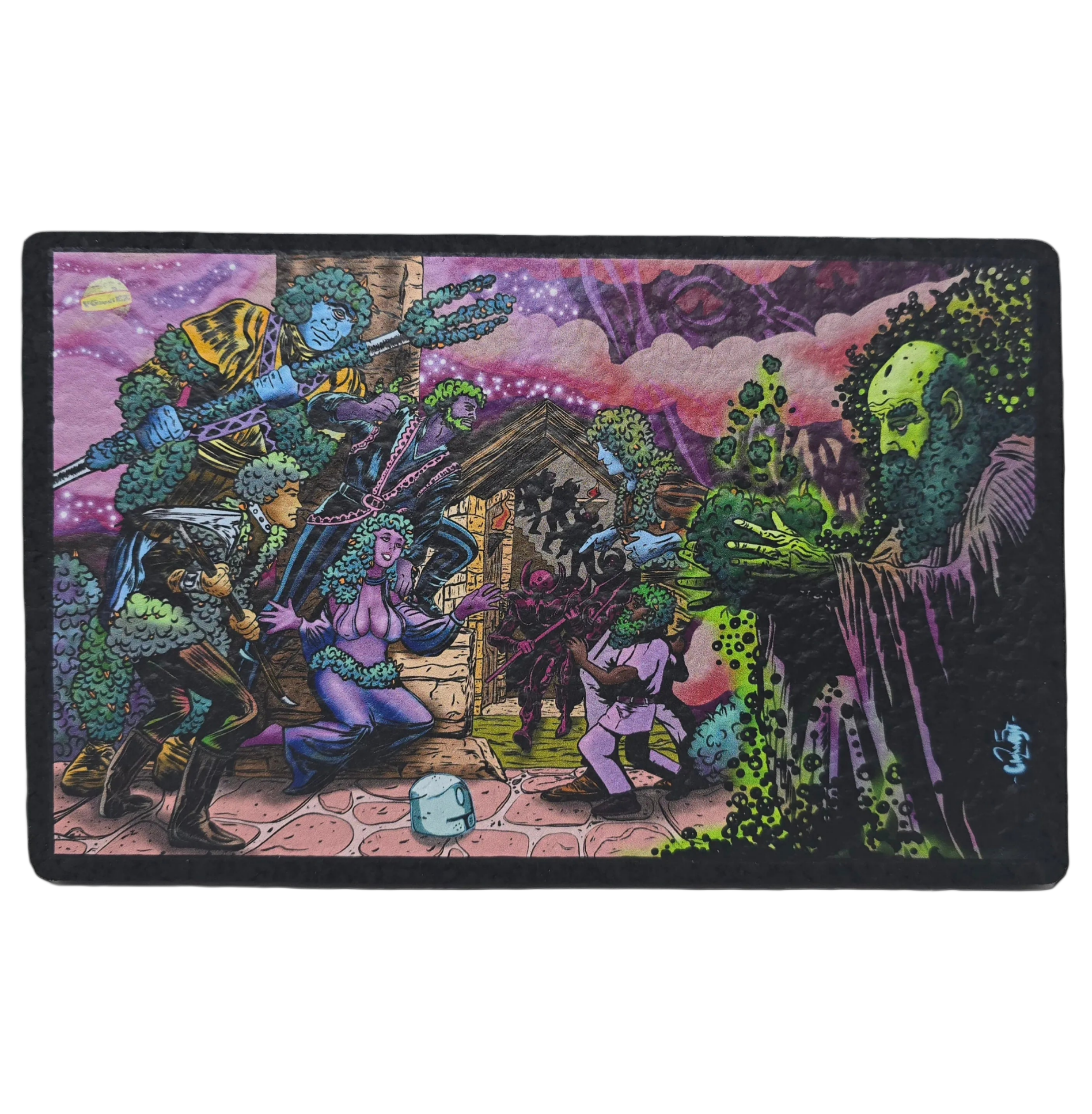 VGoodiEZ Crohnabist Designed Moodmat- Series 5, Slide #1 "Emerald Seer" (5x8) by Moodmats