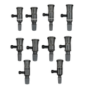 Borosilicate V2 (19mm Input- Smoked Glass) Injector Chamber by VGoodiEZ