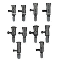 Borosilicate V2 (19mm Input- Smoked Glass) Injector Chamber by VGoodiEZ