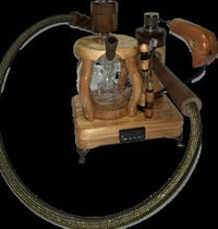 Made in a small family shop in the Southeast United States, each system is unique. This is a true conversation piece of functional art! Each set may contain different parts and of course will offer an individual mixture of woods and beauty only nature can provide.

This particular set includes:

24” whip and 12” wooden mouthpiece with Integrated Orb V2 Bracket System
Integrated PID Controller with US Standard Five Pin XLR Connection w/included Injector Stand
BN-LINK App C Controlled Smart WiFi Outlet Timer