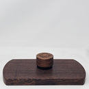 9ml Black Glass Container with Bocote 'Punisher' Top by PhattPiggie