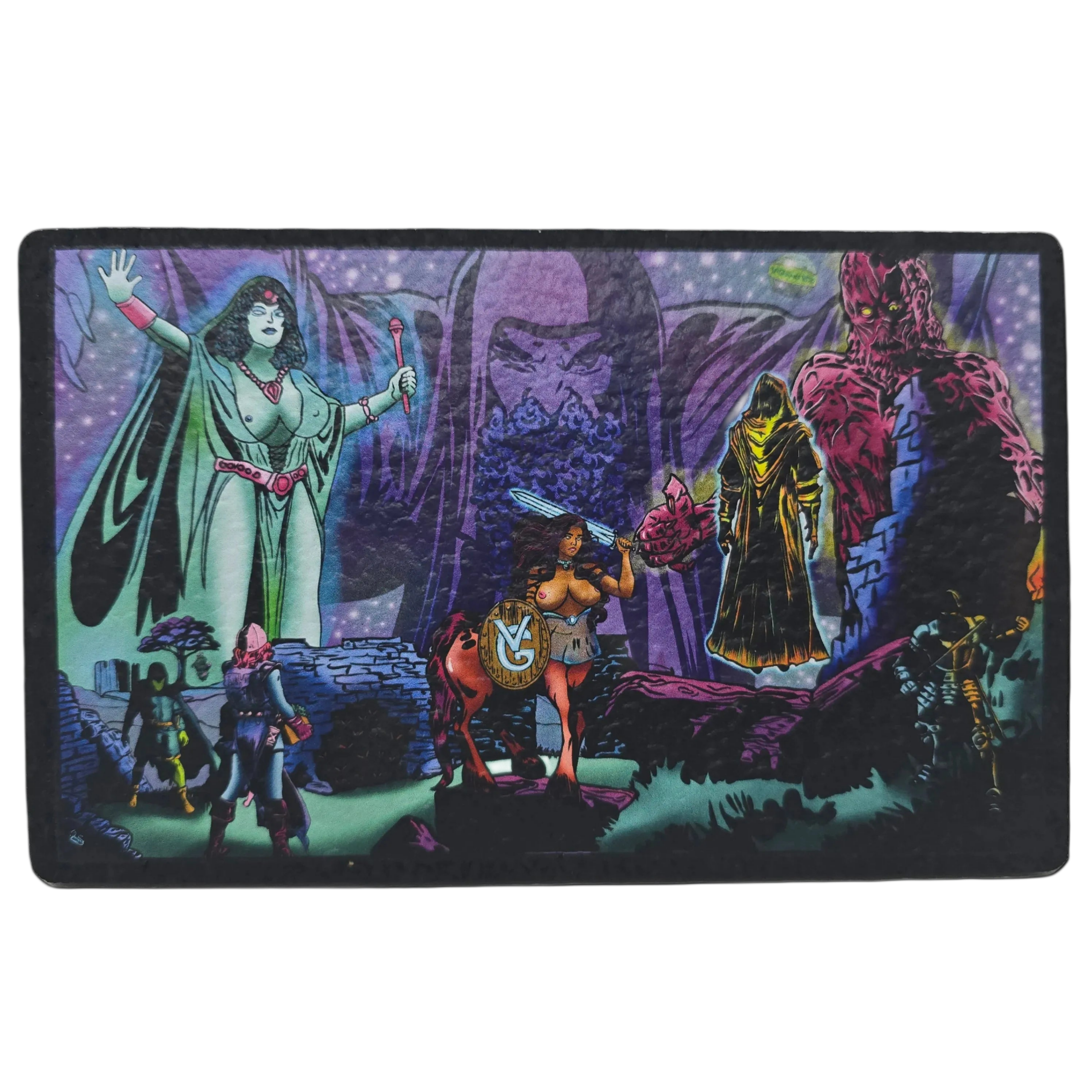 VGoodiEZ Crohnabist Designed Moodmat- Series 5, Slide #3 "Goodbye Horses" (5x8) by Moodmats