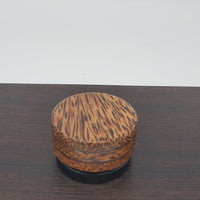 9ml Black Glass Container with Red Palm Top by PhattPiggie